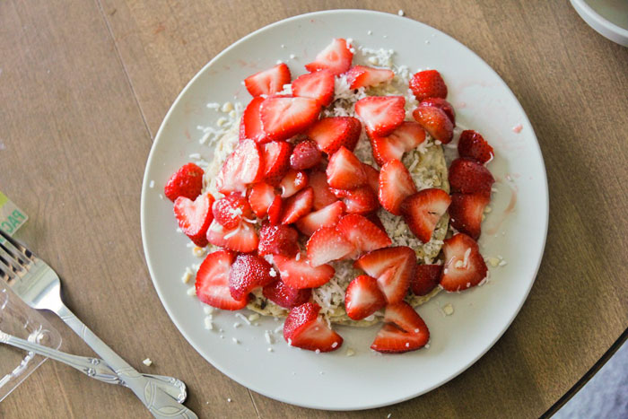 Coconut Macadamia Nut Pancakes 7.15.12